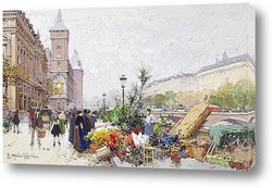   Картина Цветы на площади