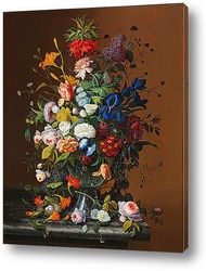   Постер Цветочный Натюрморт с Птичьим гнездом