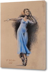   Постер Балерина в голубом