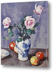   Картина Натюрморт с розовыми розами