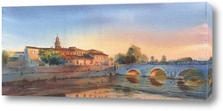   Постер Римини. Мост Ponte di Tiberio