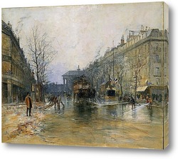   Картина Сцена из жизни парижской улицы