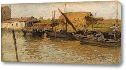   Постер Лодки на канале