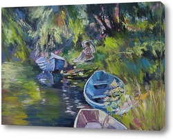  Картина Переславские лодки