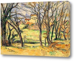   Картина Деревья и дома на берегу Джас де Боуффан
