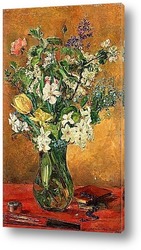   Постер Цветочный натюрморт с весенними цветами