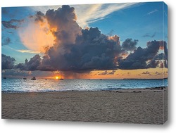   Постер Восход Солнца над Атлантикой