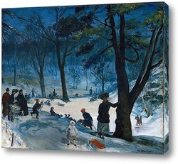  Постер Центральный парк, зима