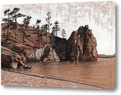   Картина Скалистый берег, о.Ольхон