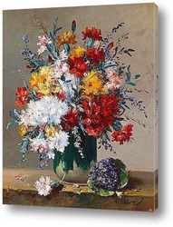  Постер Букет цветов и фиалок