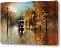   Картина Трамвайчик "Осень"