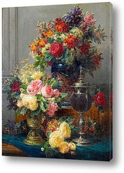   Постер Весенние цветы в вазе
