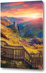   Постер Закат в горах