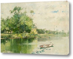   Картина Река (двусторонняя живопись), 1884