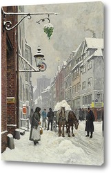   Постер Зимний день в Krystalgade