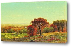   Картина Через Гудзон долина в предгорьях Катскилл