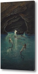   Постер Рыбак и русалки , грот на Капри