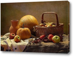   Постер Яблоки и тыквы