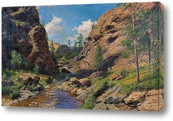   Картина В крымских горах