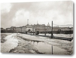   Постер Трамвайная переправа по льду Невы 1902  –  1907