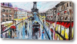   Постер Дождливый Париж