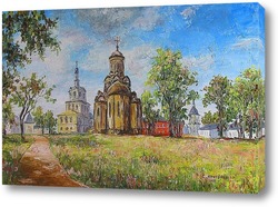   Постер Спасский собор и Архангельский храм Андроникова монастыря