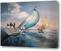   Картина Парусники на море