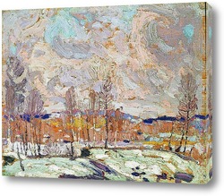   Картина Весеннее половодье, весна 1917