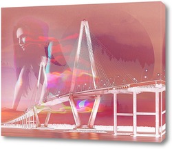   Постер Красивый мост