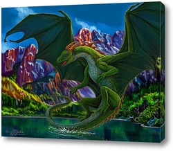   Картина Зеленый дракон