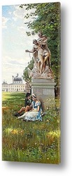   Постер Романтическая сцена из парка Фреденсборга
