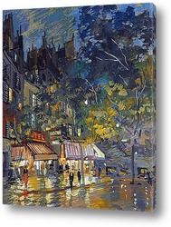   Картина Ночное парижское кафе,1936