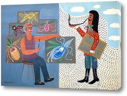   Картина Великие живописцы: Пабло Пикассо и Сальвадор Дали