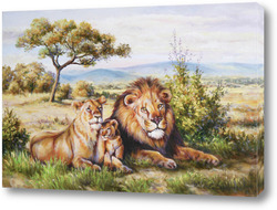   Постер Царственное семейство саванны