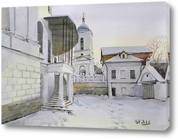   Картина Николо-черноостровский зимой