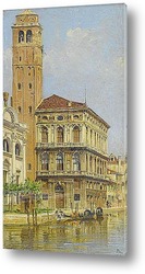   Постер Венеция - вид на колокольню церкви Санта Мария деи Фрари