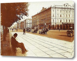   Постер Невский проспект у Гостиного двора 1913  –  1914