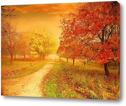   Картина Дорога в осень