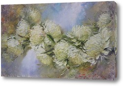   Картина Белые хризантемы