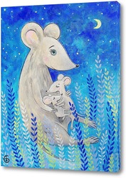   Постер Мама мышка и мышата