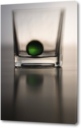   Постер Зеленый шарик и стекло