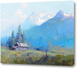   Картина Горная Хижина, Аляска