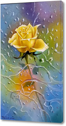   Постер Желтая роза