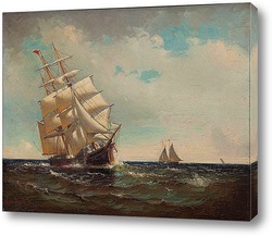   Картина Американское парусное судно, 1916