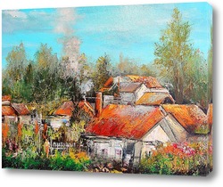   Картина Французская деревня