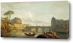   Постер Мост и замок Святого Ангела в Риме