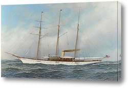   Картина Яхта Султана в море