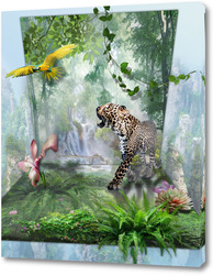   Постер Леопард 68496