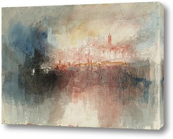   Картина Пожар в большом хранилище Лондонского Тауэра