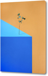   Постер Геометрический натюрморт с веткой растения